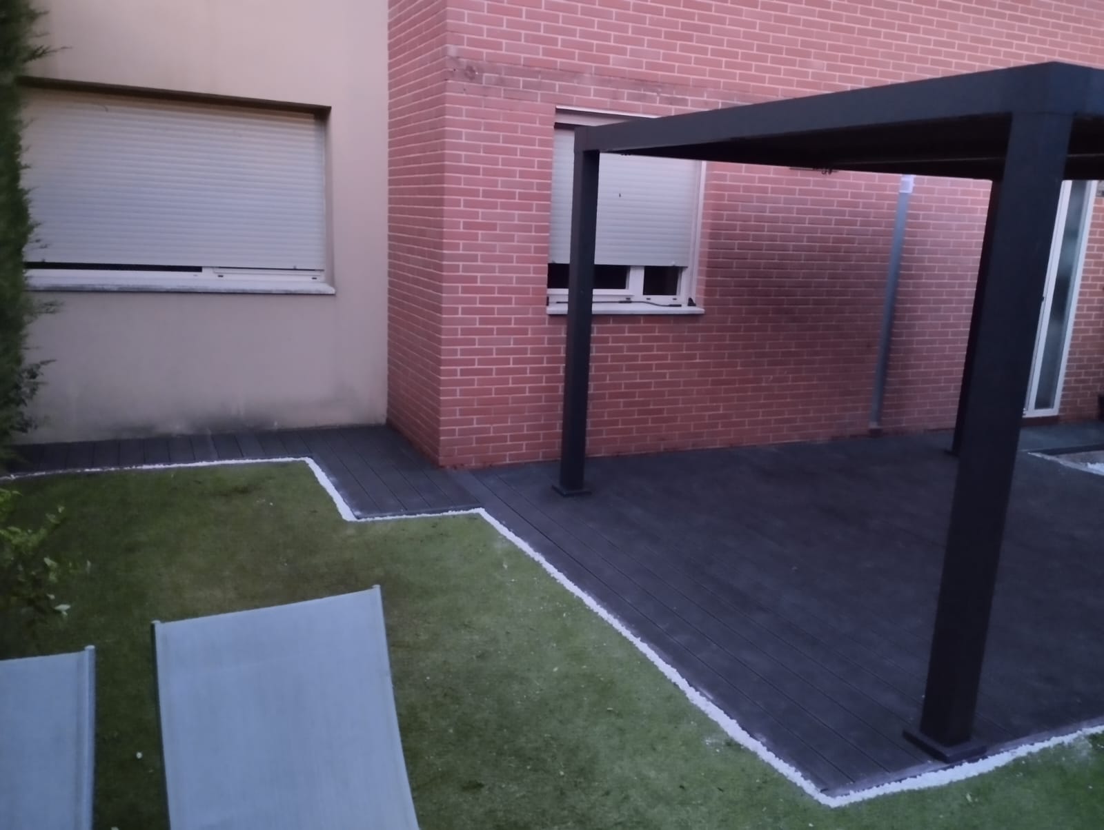ustitución de Pérgola de Madera por Sistema Perg Clima Origin Bio Alu 313x358 cm en Acabado Gris - Imagen 4