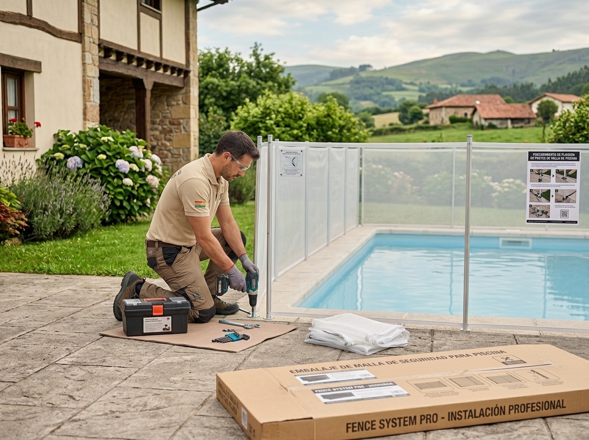 Instalación de valla de seguridad piscina