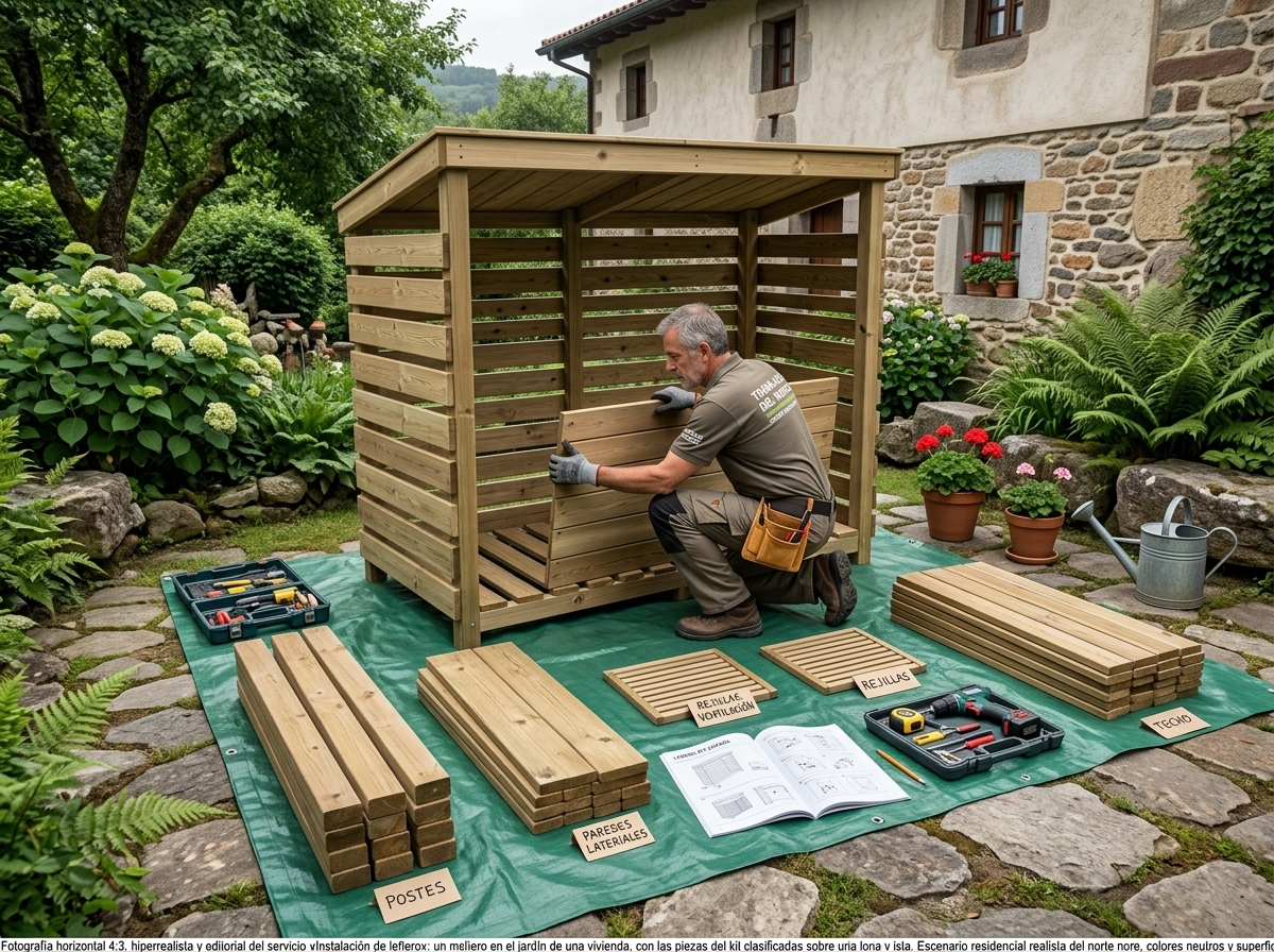 Instalación de leñero