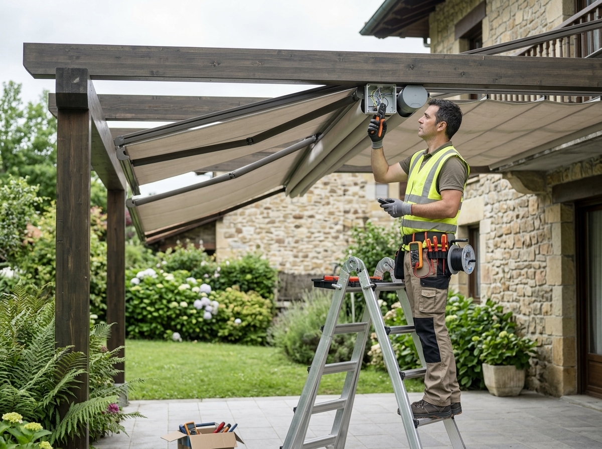 Incremento por motorizado de pérgola