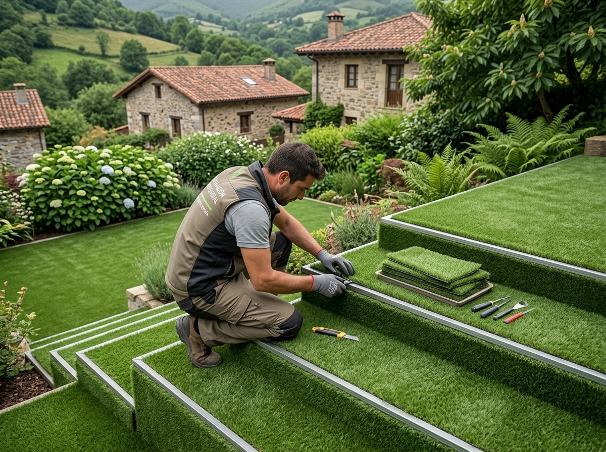 Instalación en escalón