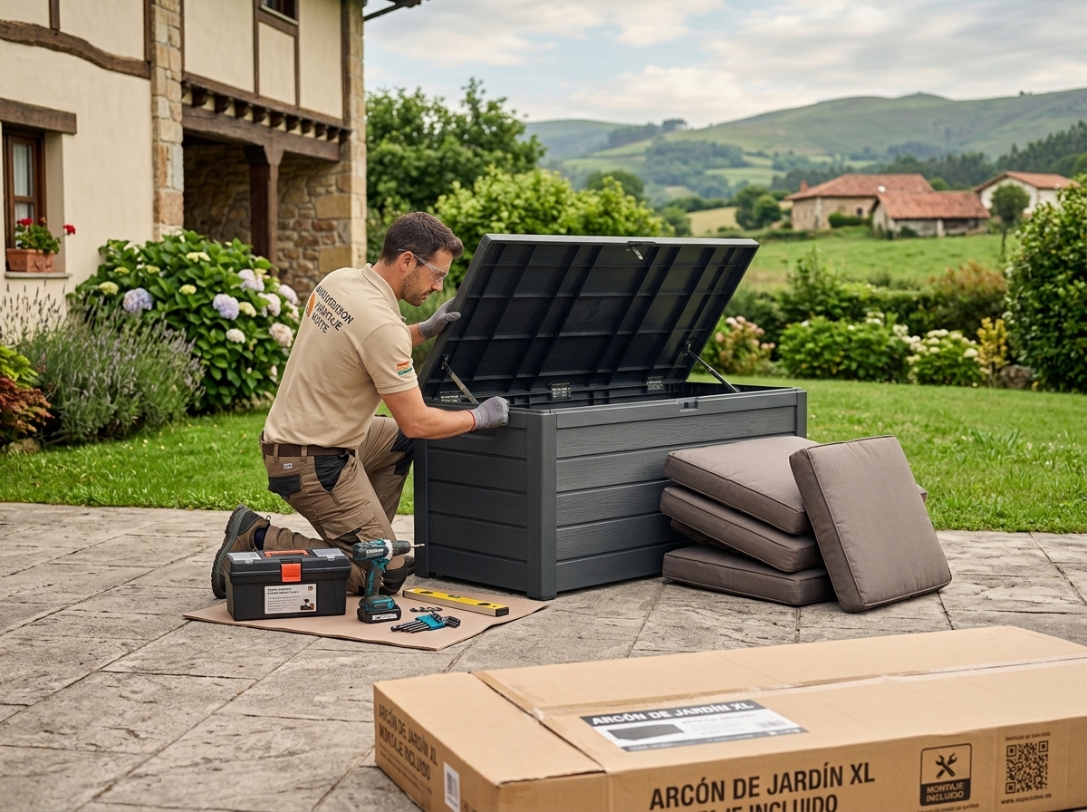 Montaje arcón exterior (mas de 160 cm ancho)