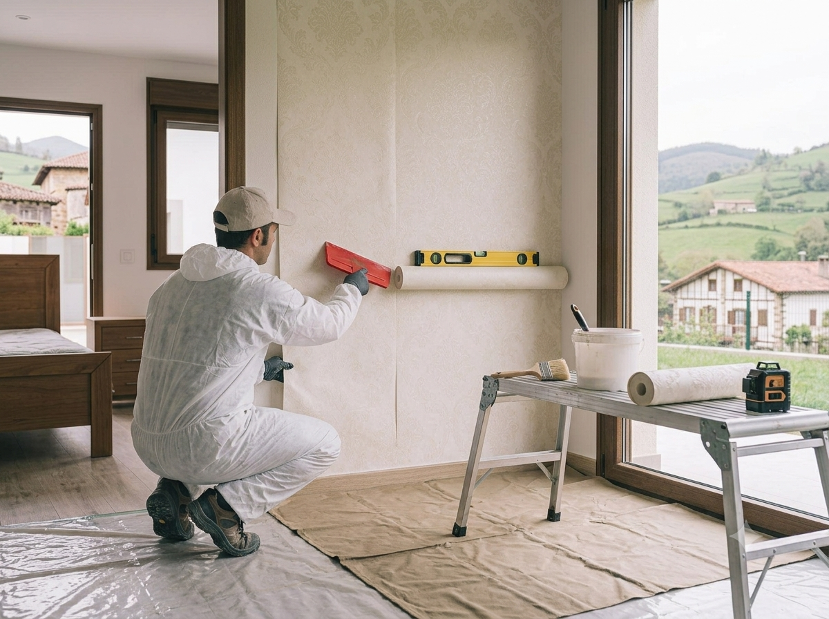 Instalación de papel pintado