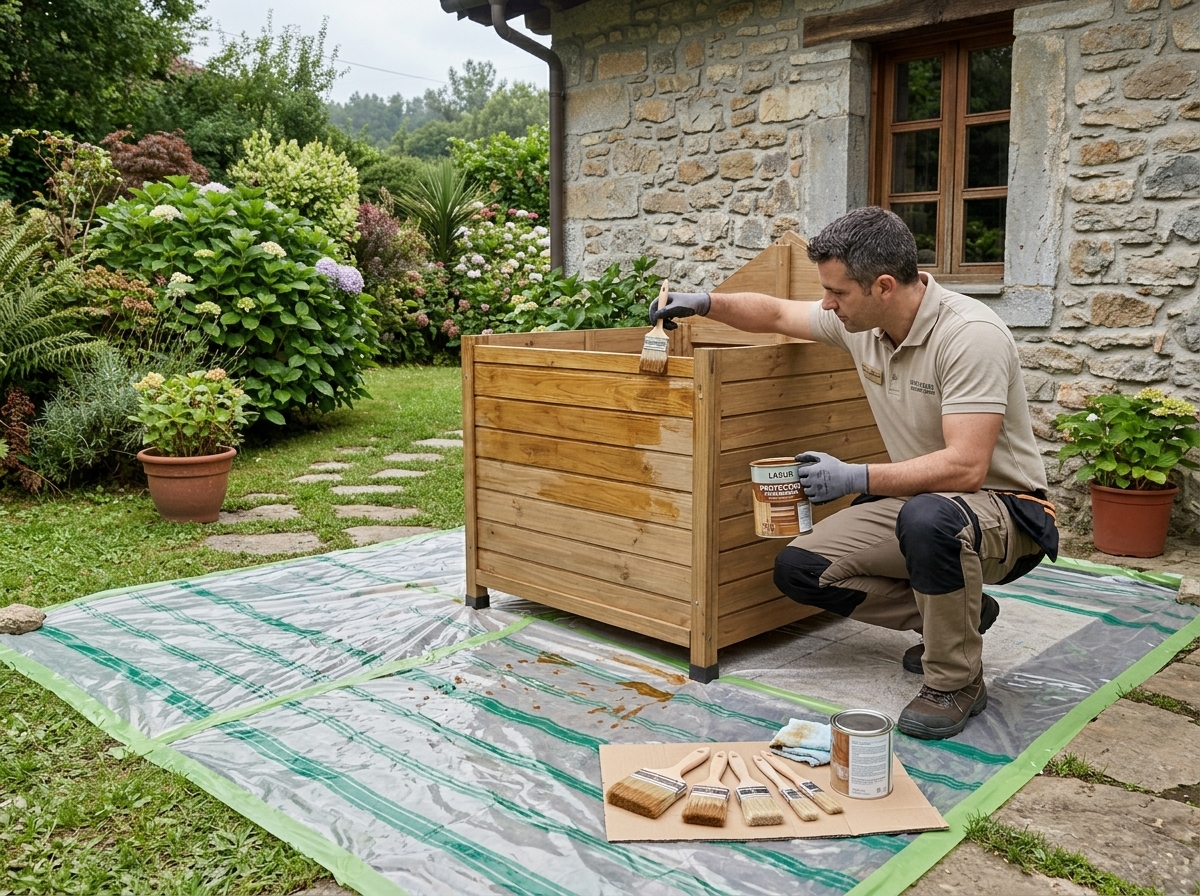 Tratamiento para caseta perro madera