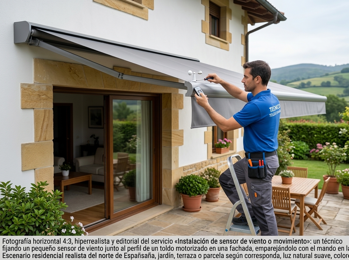 Instalación sensor viento / movimiento
