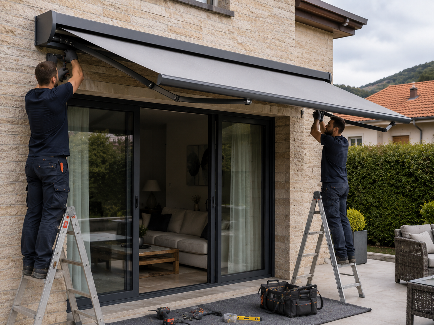 Instalación toldo en kit (kronos) cofre o semicofre